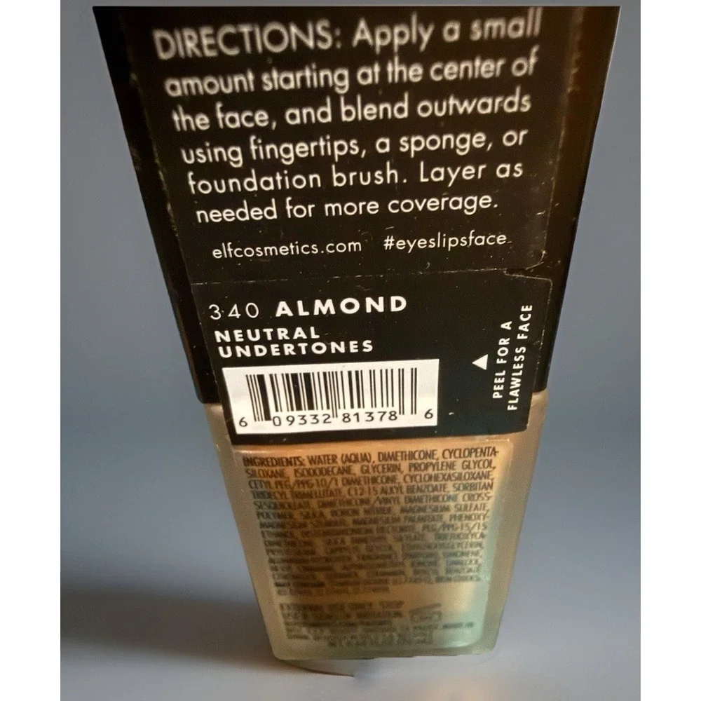 e.l.f. Flawless Satin‎ Foundation 340 Almond Neutral Medium Coverage Sealed NEW